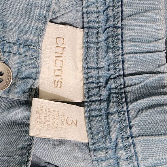 Chico's Bermuda Shorts Soft Denim Light Wash 16 - Picture 4 of 4